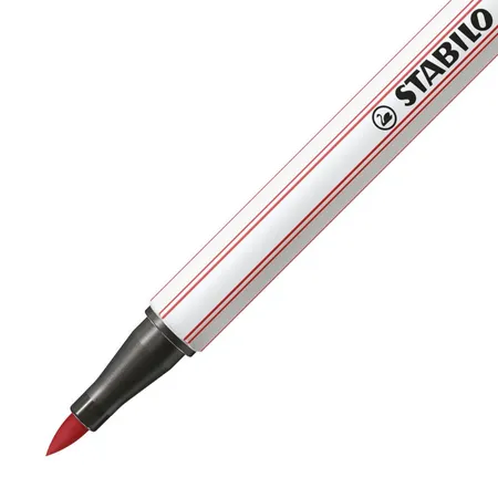 Premium-Filzstift mit Pinselspitze für variable Strichstärken - STABILO Pen 68 brush - Einzelstift - rostrot