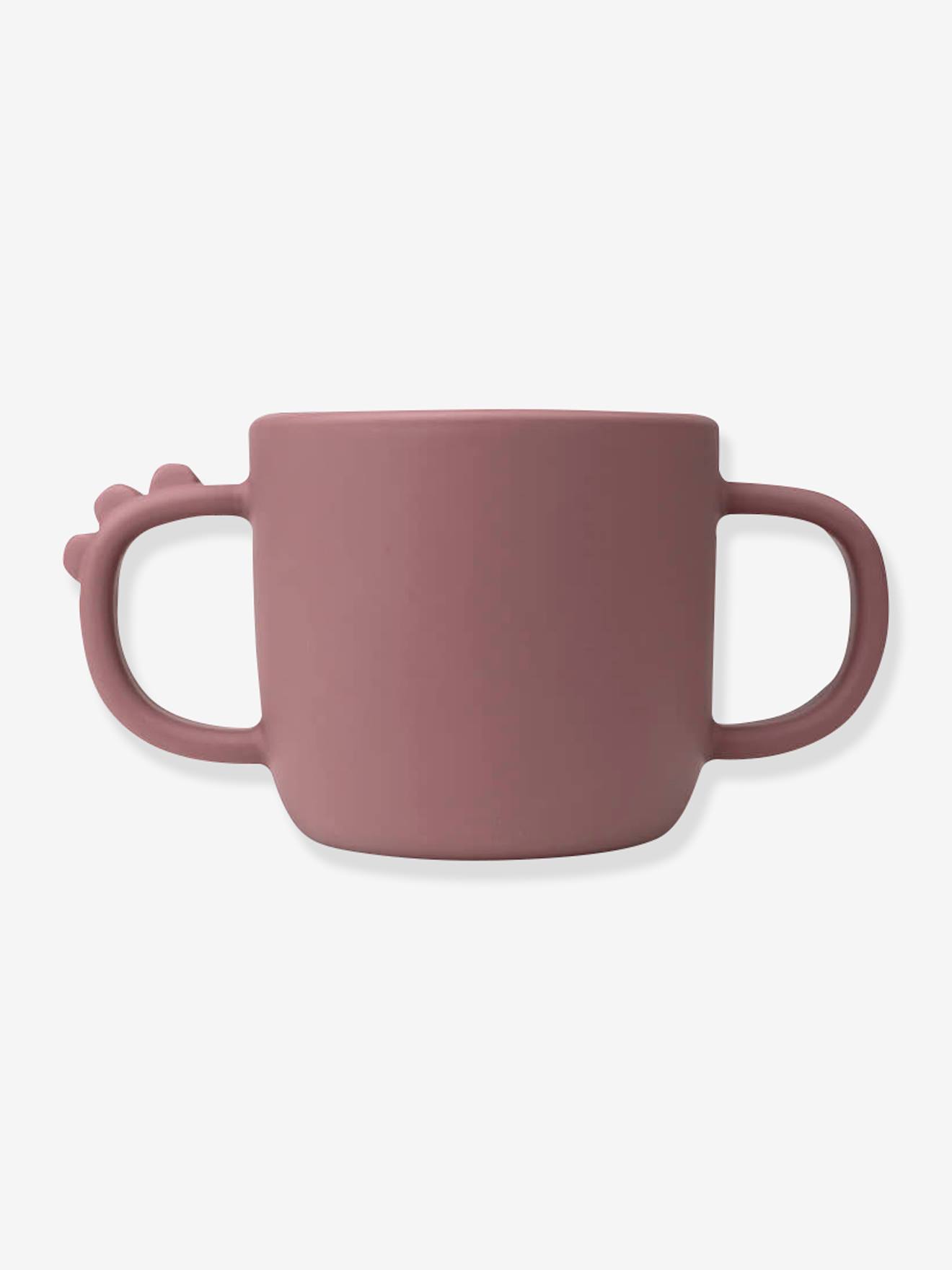 FEITO POR UM VEADO Estojo para alimentos Peekaboo Deer Friends com 3 itens, feito de silicone rosa claro liso com motivos.