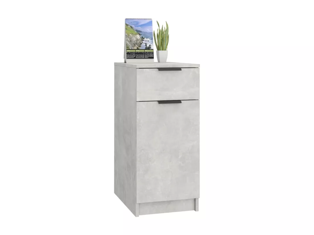 Armoire de bureau Gris béton 33,5x50x75 cm Bois d'ingénierie
