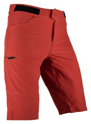 Short VTT Leatt MTB Trail 3.0 Lava Rouge