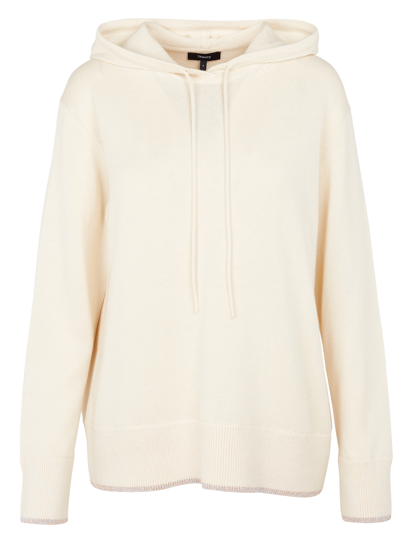 Pull à capuche en coton et cachemire mélangés | Beige