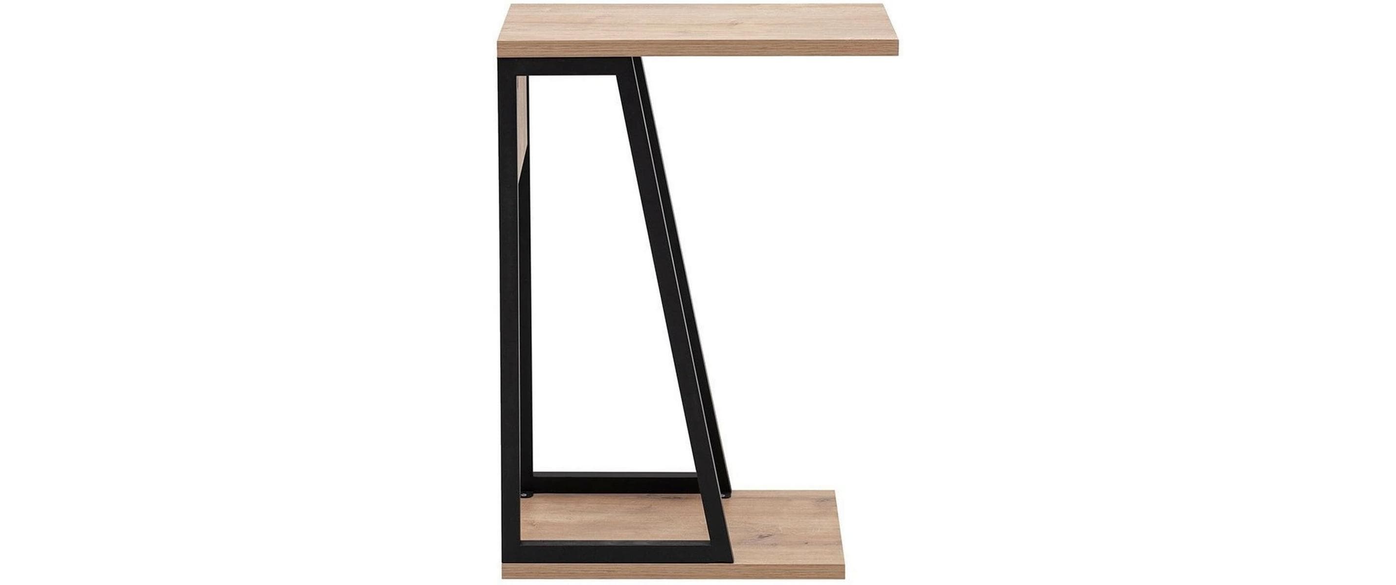 Beistelltisch Lissa 30 x 56.8 cm, Beige/Schwarz<br>Sofatisch