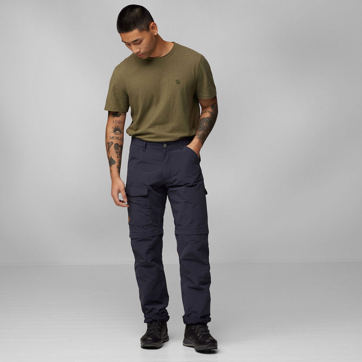 Fjällräven Travellers MT Zip-Off Bukser, herre (Dark Navy) - Spejder Sport