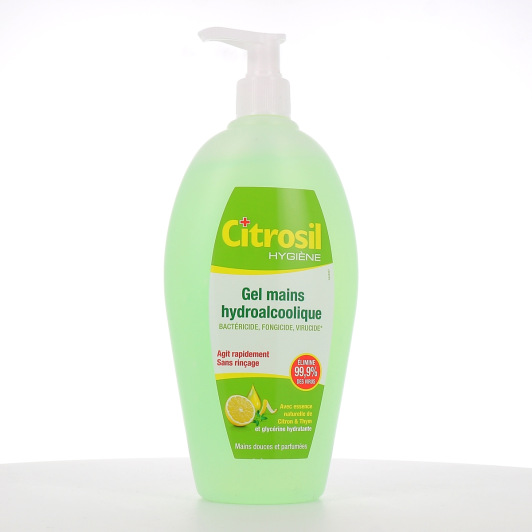 Gel hydroalcoolique mains au citron Citrosil