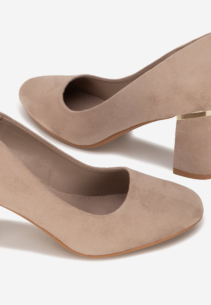 Chaussures à talon épais kaki Izaya