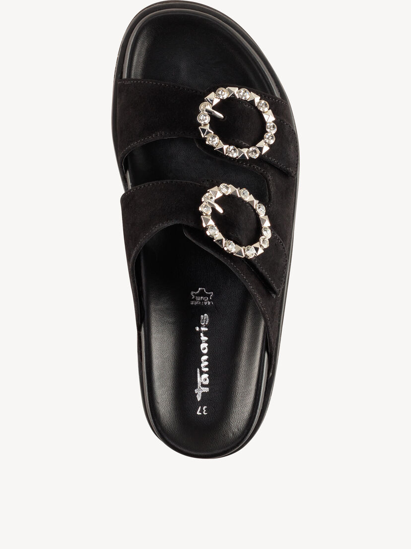 Leren Slipper - zwart