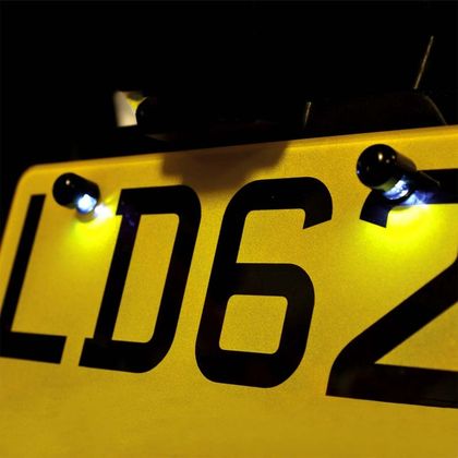 Eclairage de plaque Oxford Halo Bolts Universel - Noir