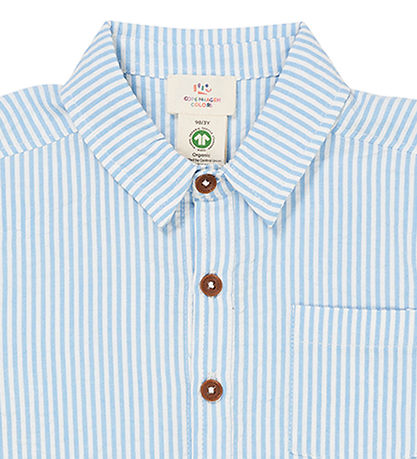 Copenhagen Colors Hemd - Sky Blue W. Cream Stripe