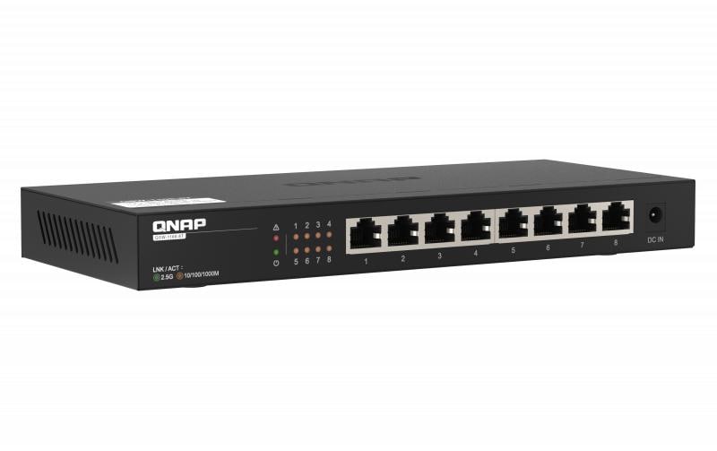 Switch QSW-1108-8T 8 Port<br>2.5GbE Ethernet Unmanaged Switch