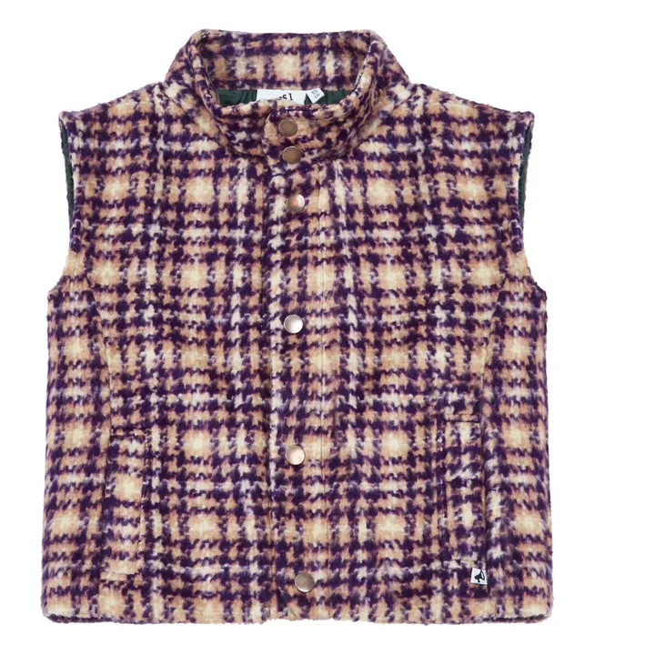 Cos I Said So Gilet Sans Manches Plaid | Violet