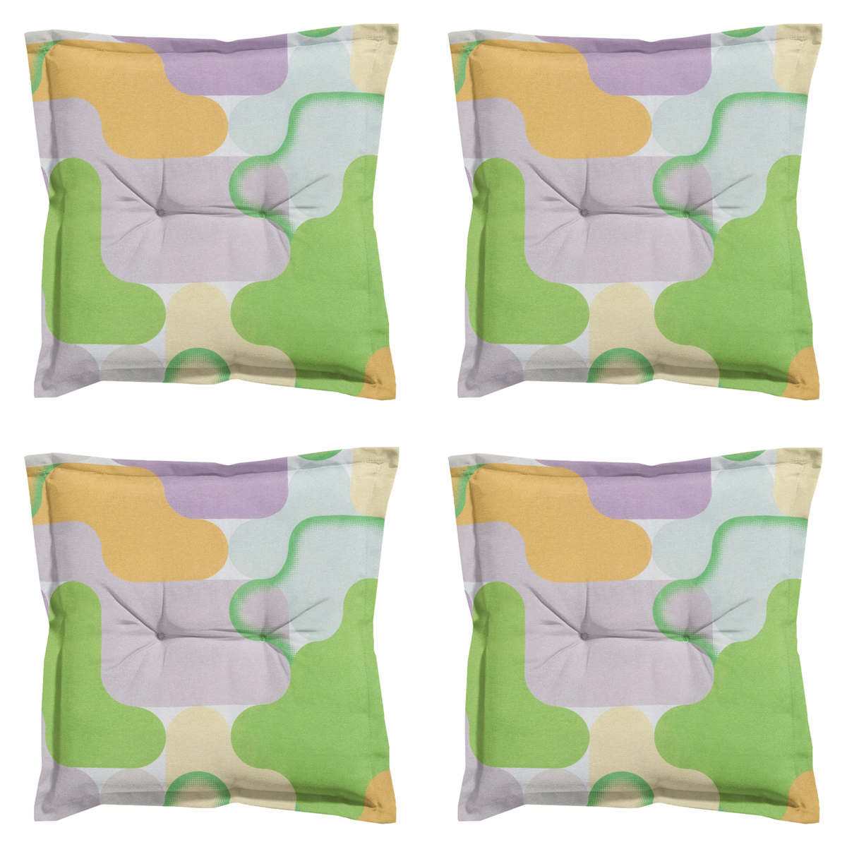 Madison Grafi lila Zitkussen - Set van 4