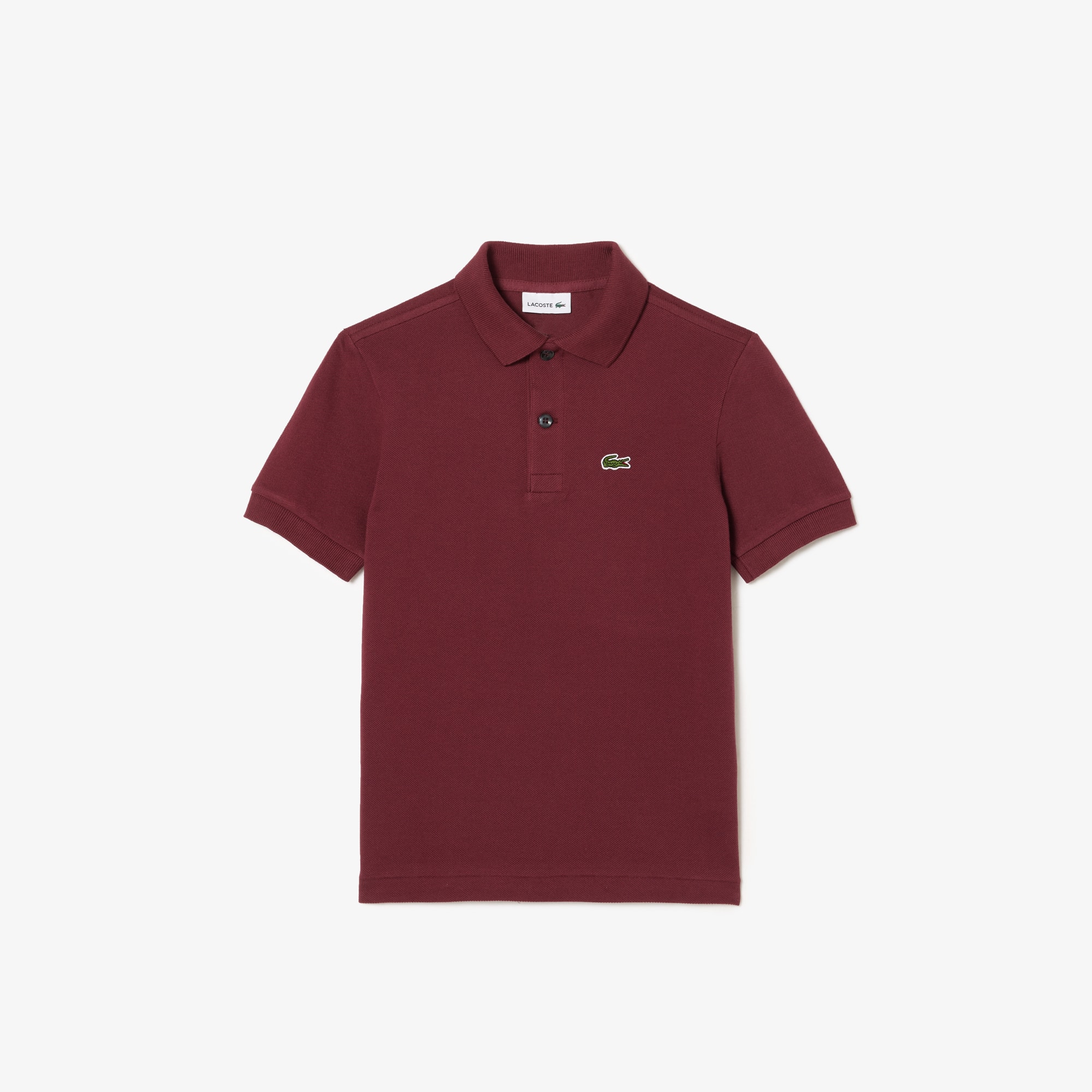 Polo enfant Lacoste regular fit en petit piqué uni Polos - Rouge - Lacoste - Enfant