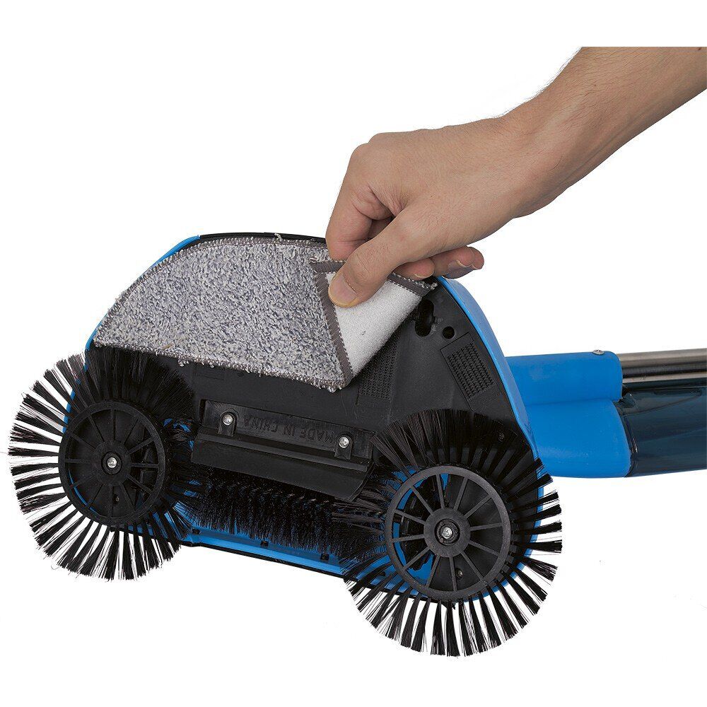 Balai magique ramasse miettes avec spray bleu 2 en 1