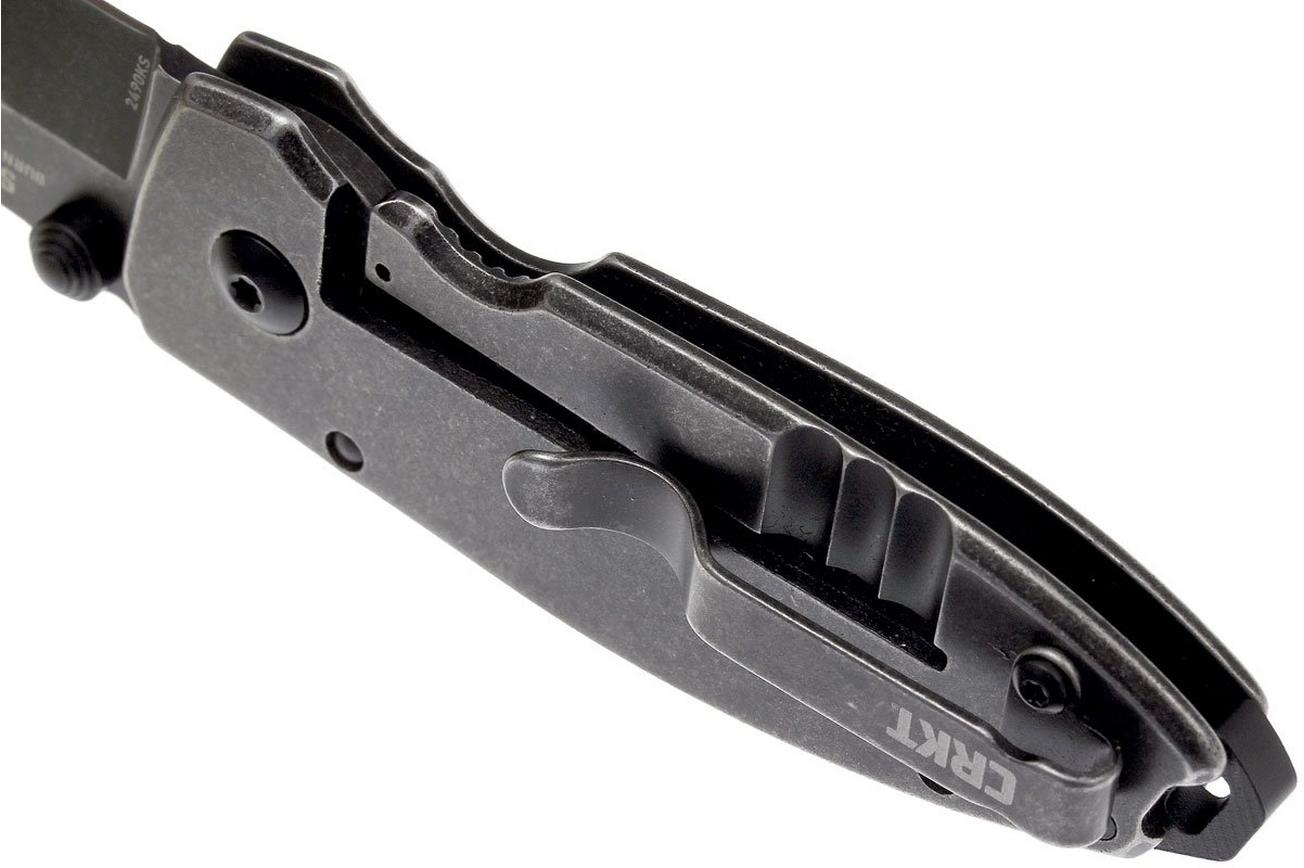 CRKT Squid 2490KS Blackwash zakmes, Lucas Burnley design