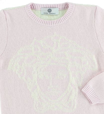 Young Versace Pullover - Strick - Rosa m. Logo