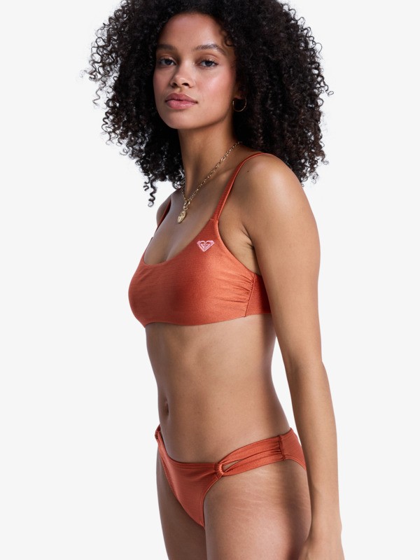 Beachside Bohemia Athletic Bra Haut de bikini bralette Orange Femme