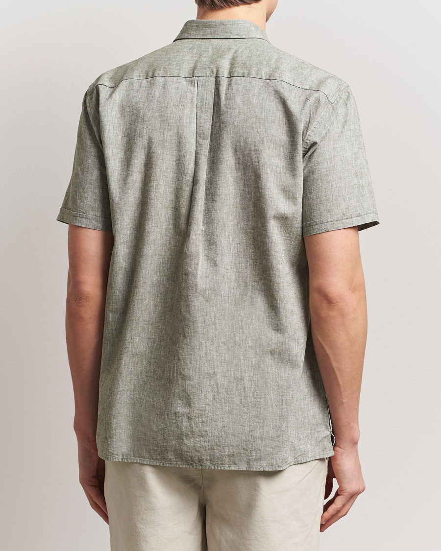 Barbour Lifestyle Nelson Short Sleeve Linen/Cotton Shirt Bleached Olive