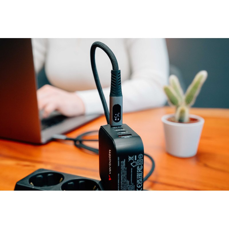 Verbatim 31848 câble USB USB 2.0 1,2 m USB C 0,48 Gbit/s 100 W Noir