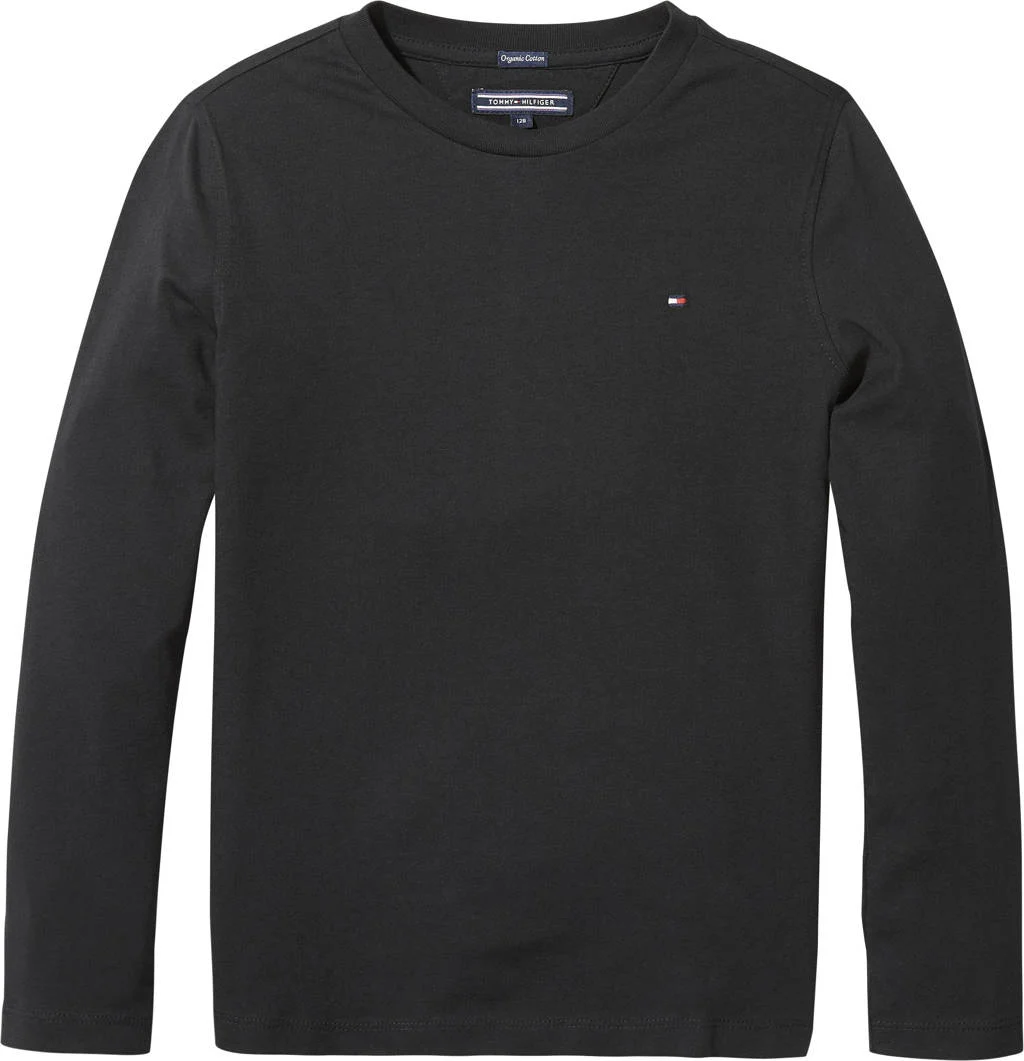Tommy Hilfiger longsleeve van katoen zwart