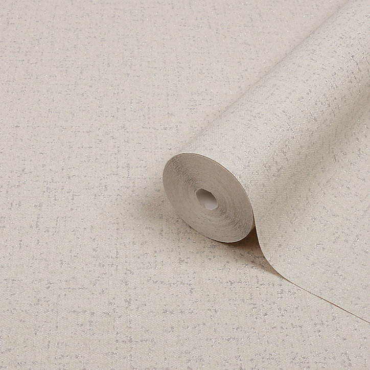 Papier peint vinyle sur intissé GoodHome Gazania beige