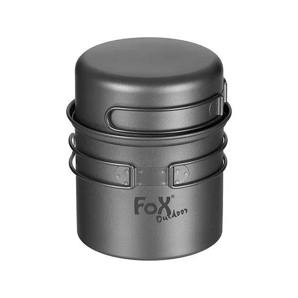 Fox Outdoor -  Kochgeschirr Topf Pfanne Titan