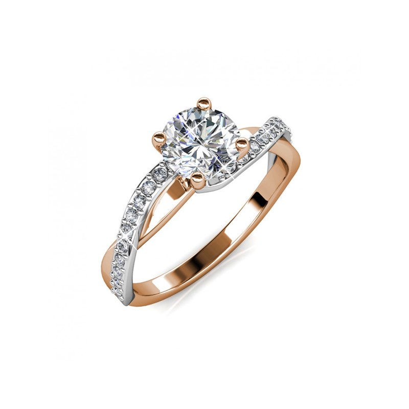 Bague Eleanor - Or Rosé et Multi