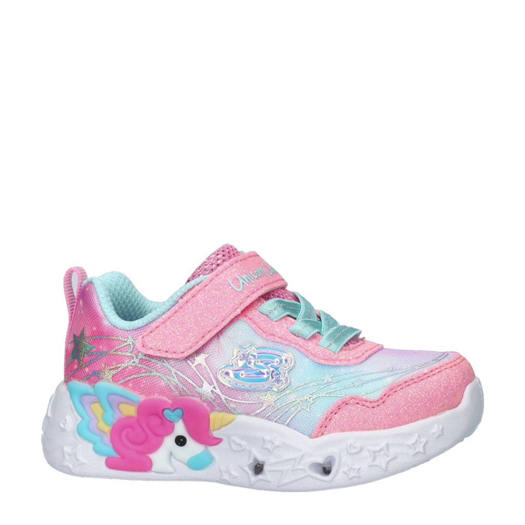 Skechers Unicorn Dreamschunky sneakers met lichtjes roze