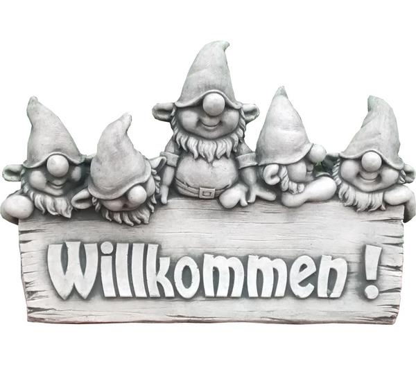 Denscho Willkommen-Schild Zwerge