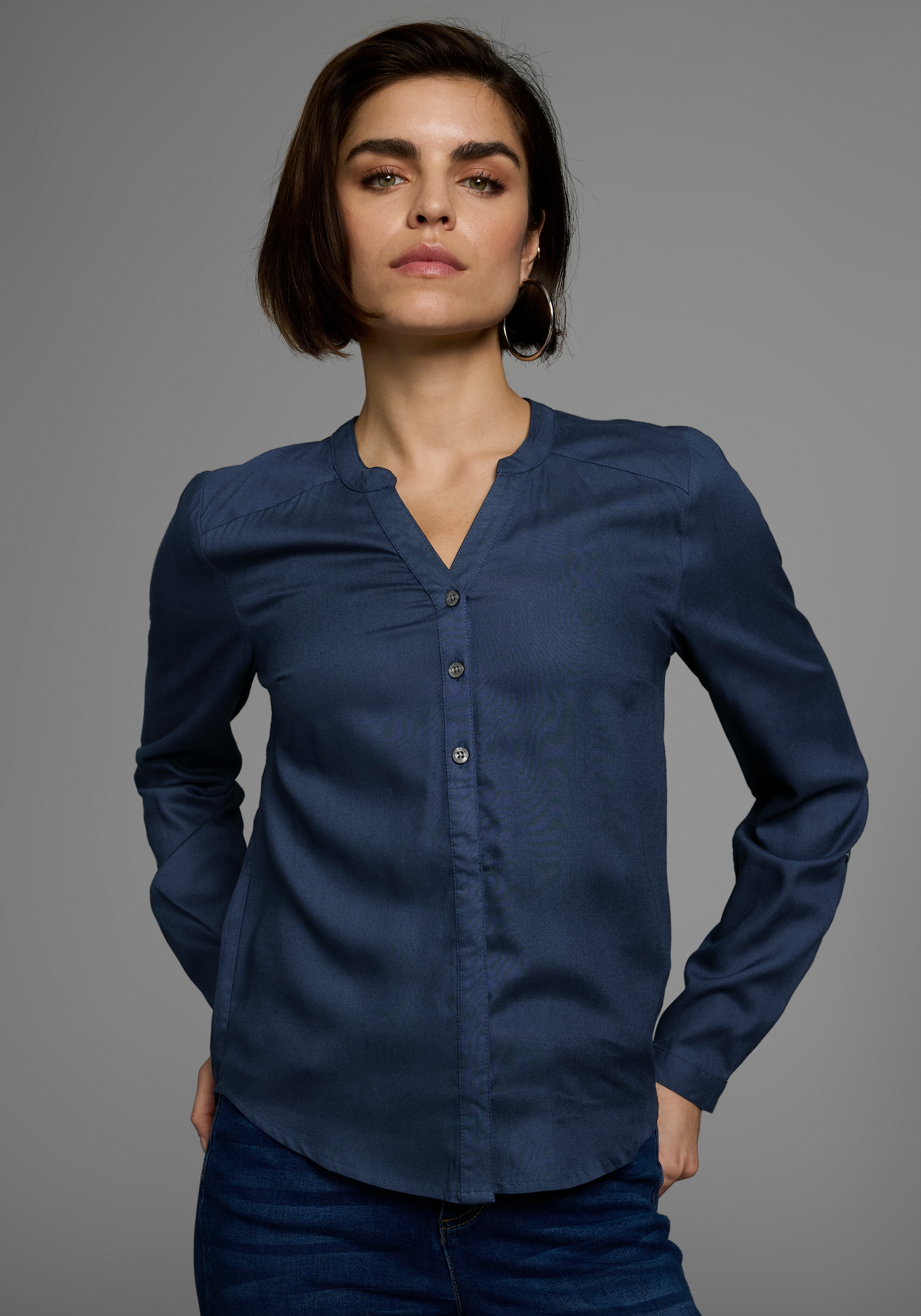 AJC Hemdbluse aus weich fliessender Viskose