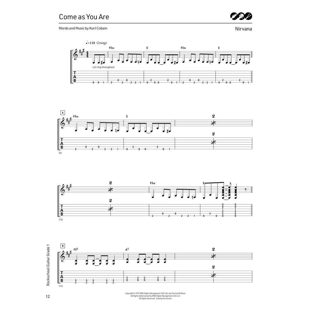 Rock School Limited Guitar Grade 1 (2024) gitaarboek