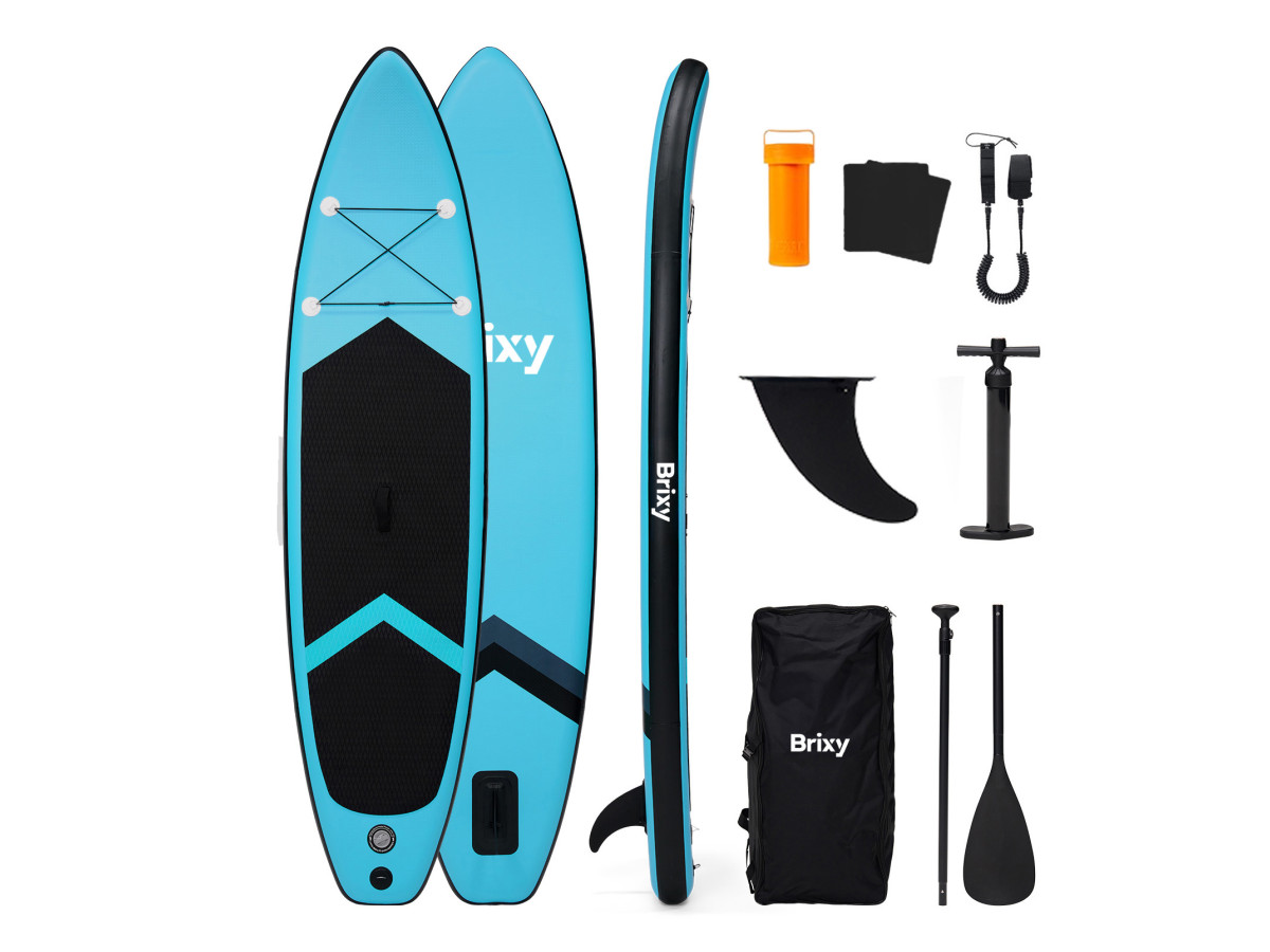 Brixy 320 cm opblaasbaar supboard - Turquise