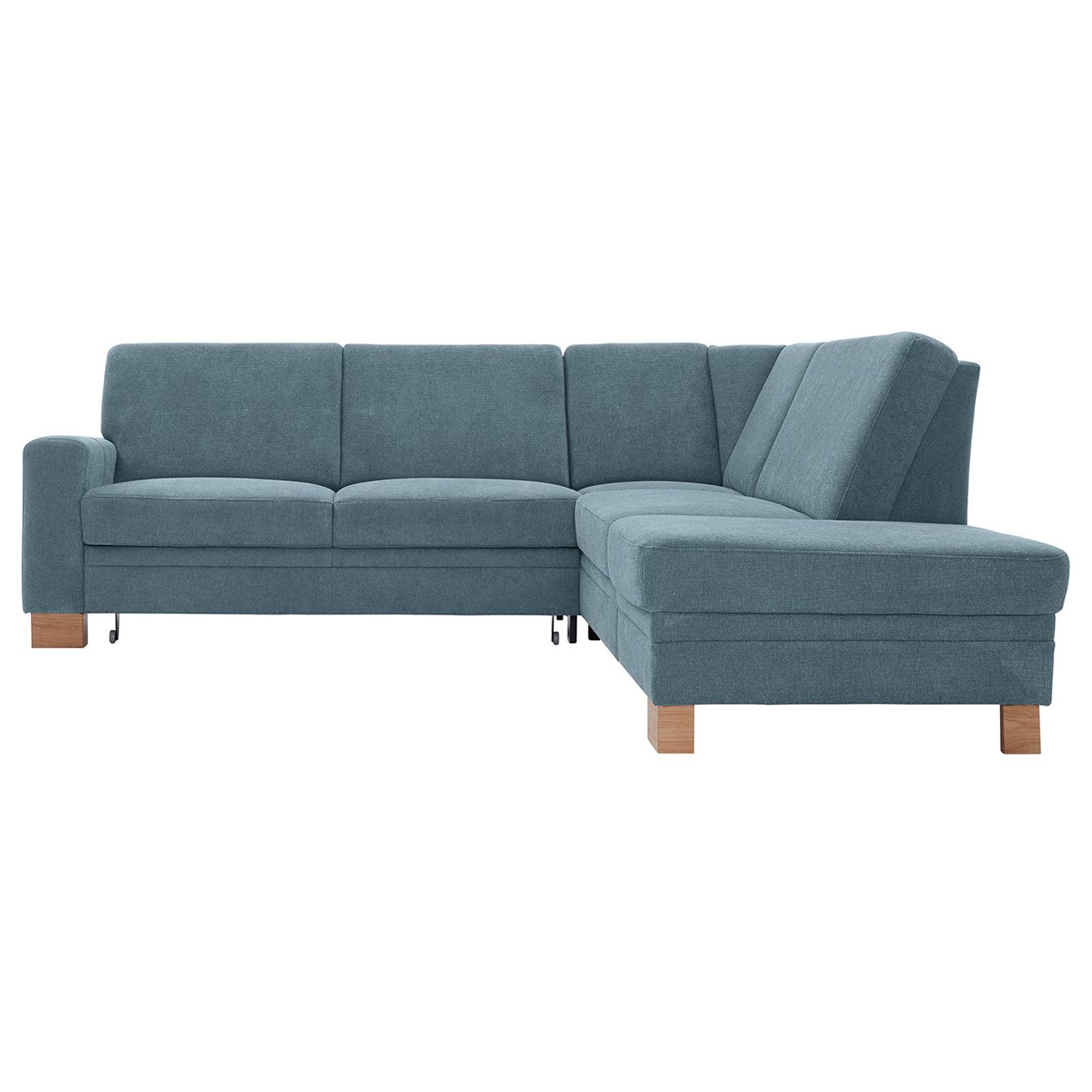 polsterpower Ecksofa - Belle ice - Basismodell - Ottomane rechts