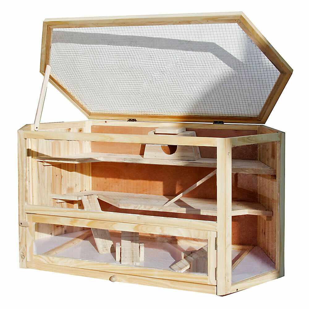 Grande cage pour hamsters petits rongeurs souris rats grange abri bois