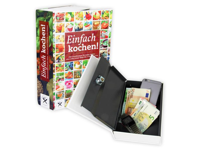 KH Security Safe Hidden Kochbuch Kochbuch Hidden Safe mit Zahlenschloss