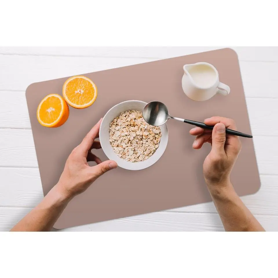 MuchoWow Placemat (6stuks) 45x30cm Roze Palet Oud Effen
