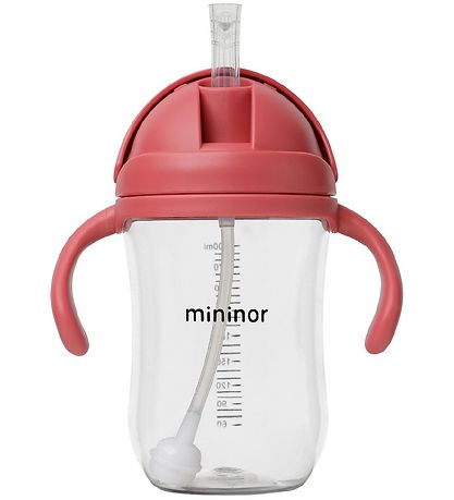 Mininor Kop m. Suger?r - Tritan - 330 ml - Rabarber