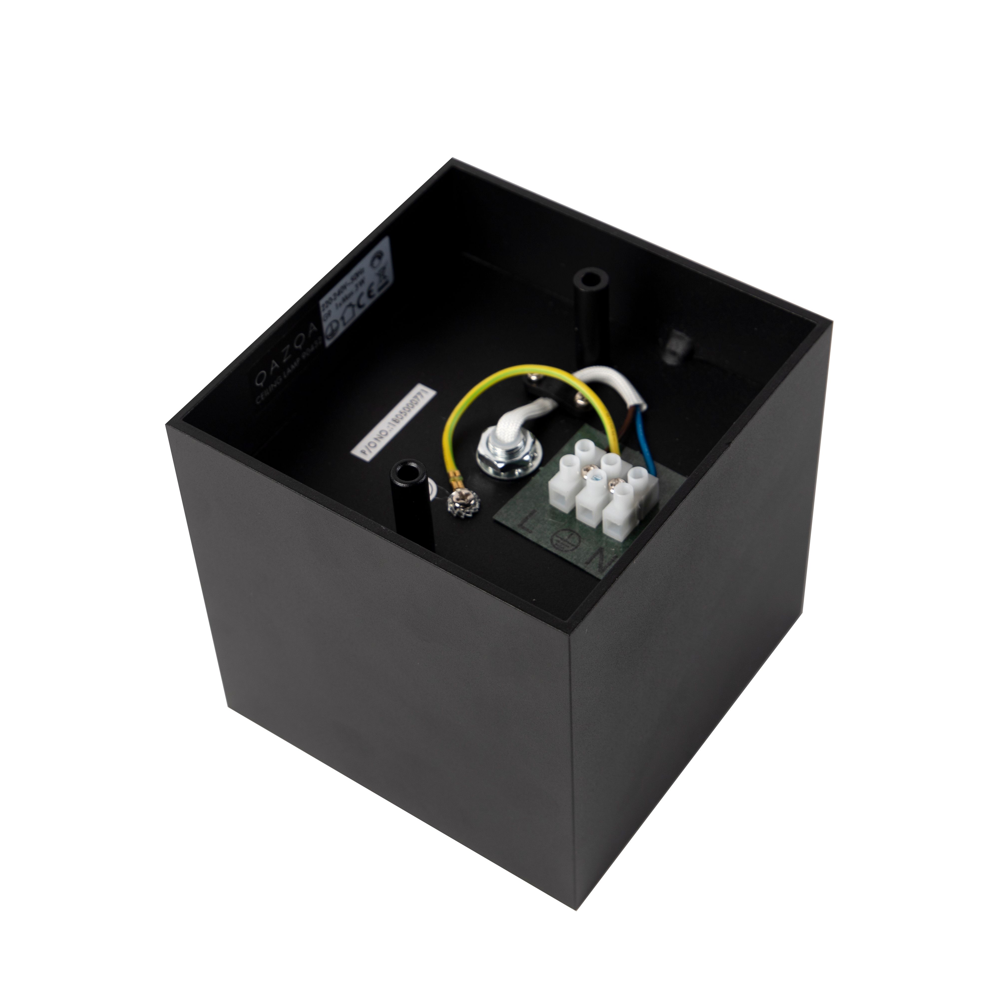 Design opbouwspot zwart vierkant - Box