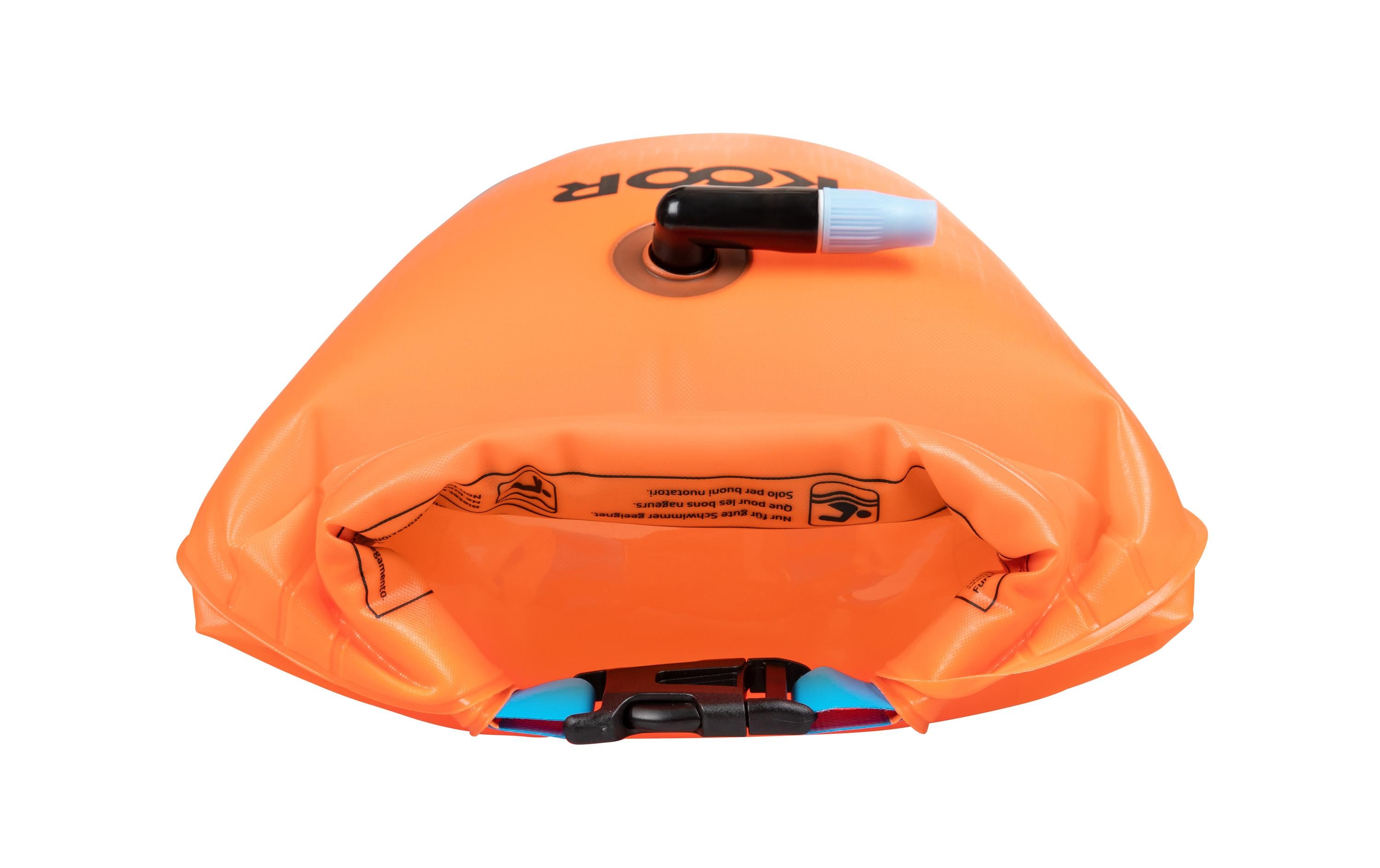 Schwimmboje Booa 15L Arancia 15 lDry Bag und Schwimmboje in einem