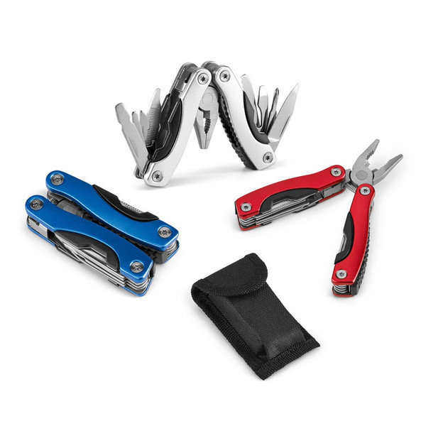 hi!dea 94016 - Mini pince multi-fonctions pliable en acier inoxydable et aluminium