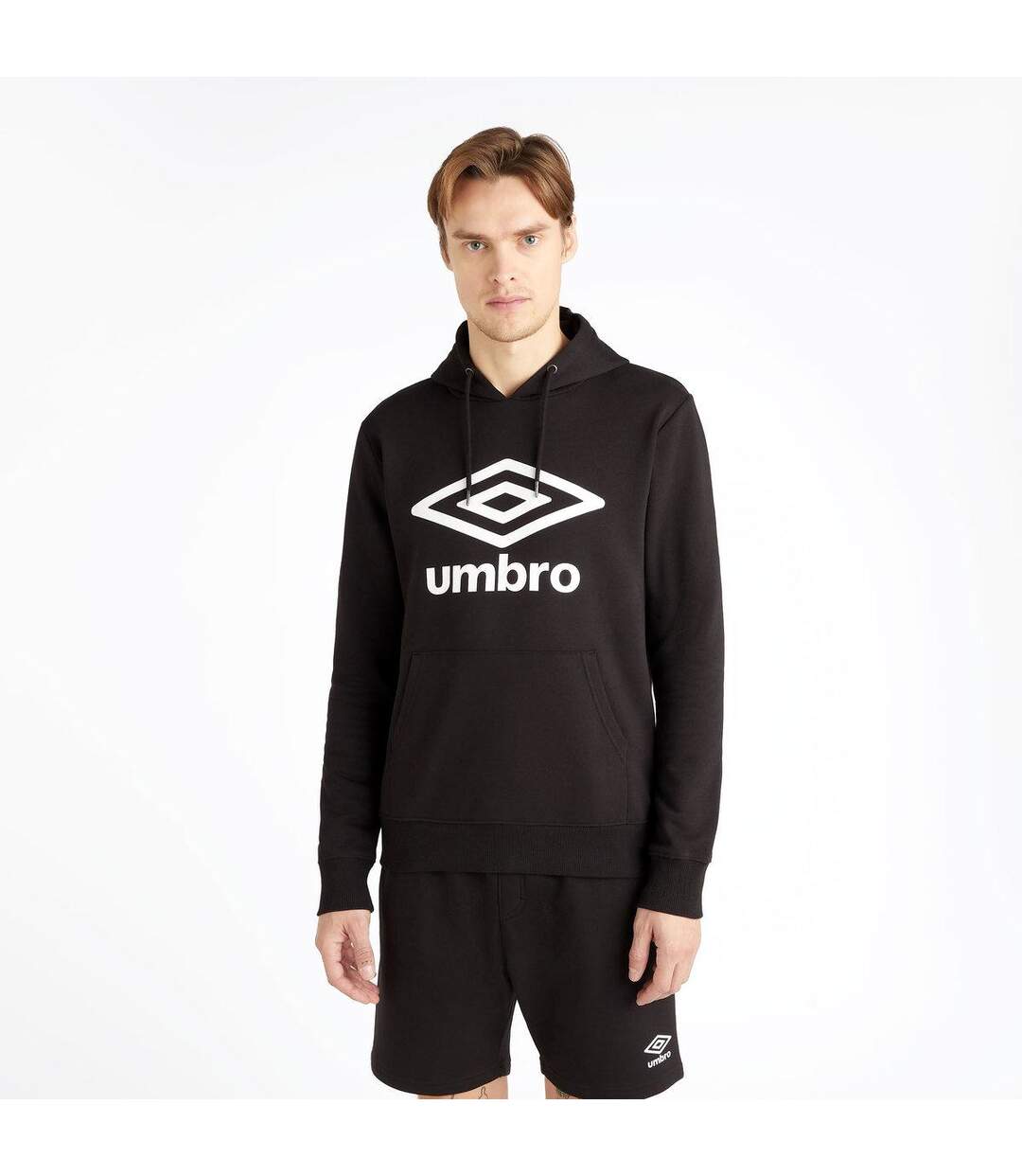 Umbro - Sweat à capuche TEAM - Homme (Noir / Blanc) - UTUO1827