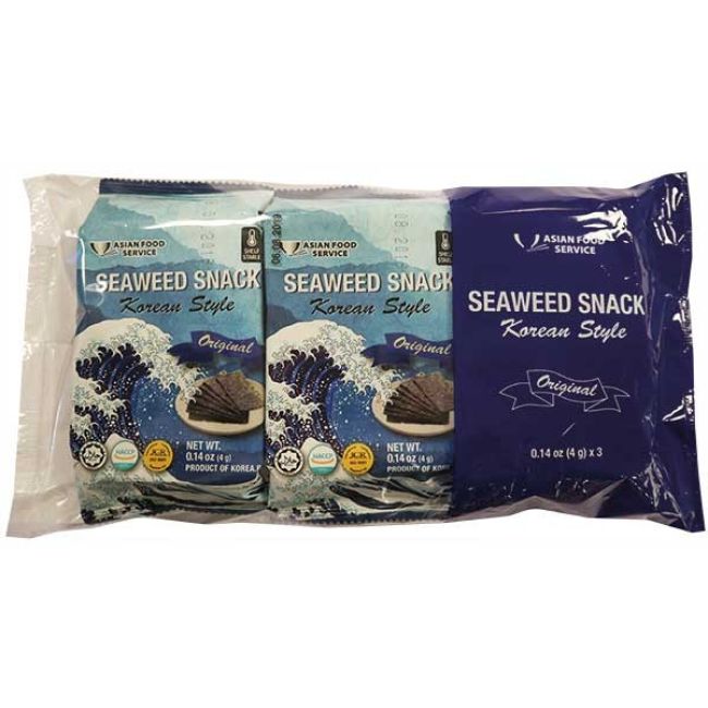 Asian Food Service Zeewier Snack Original 3x4g