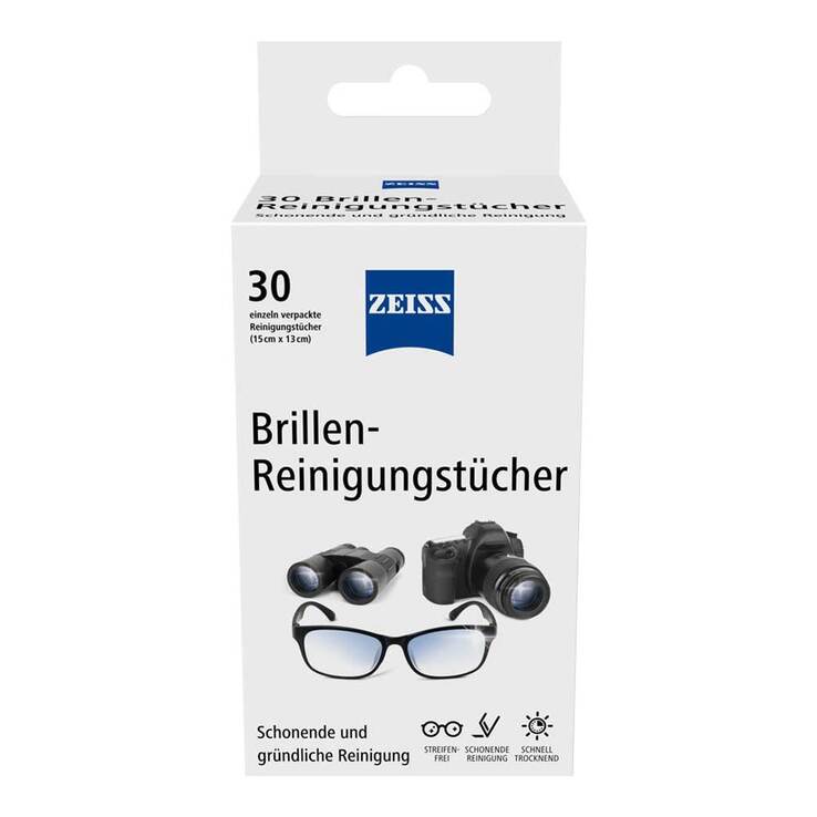 Zeiss Brillen-Reinigungstücher, 30 St