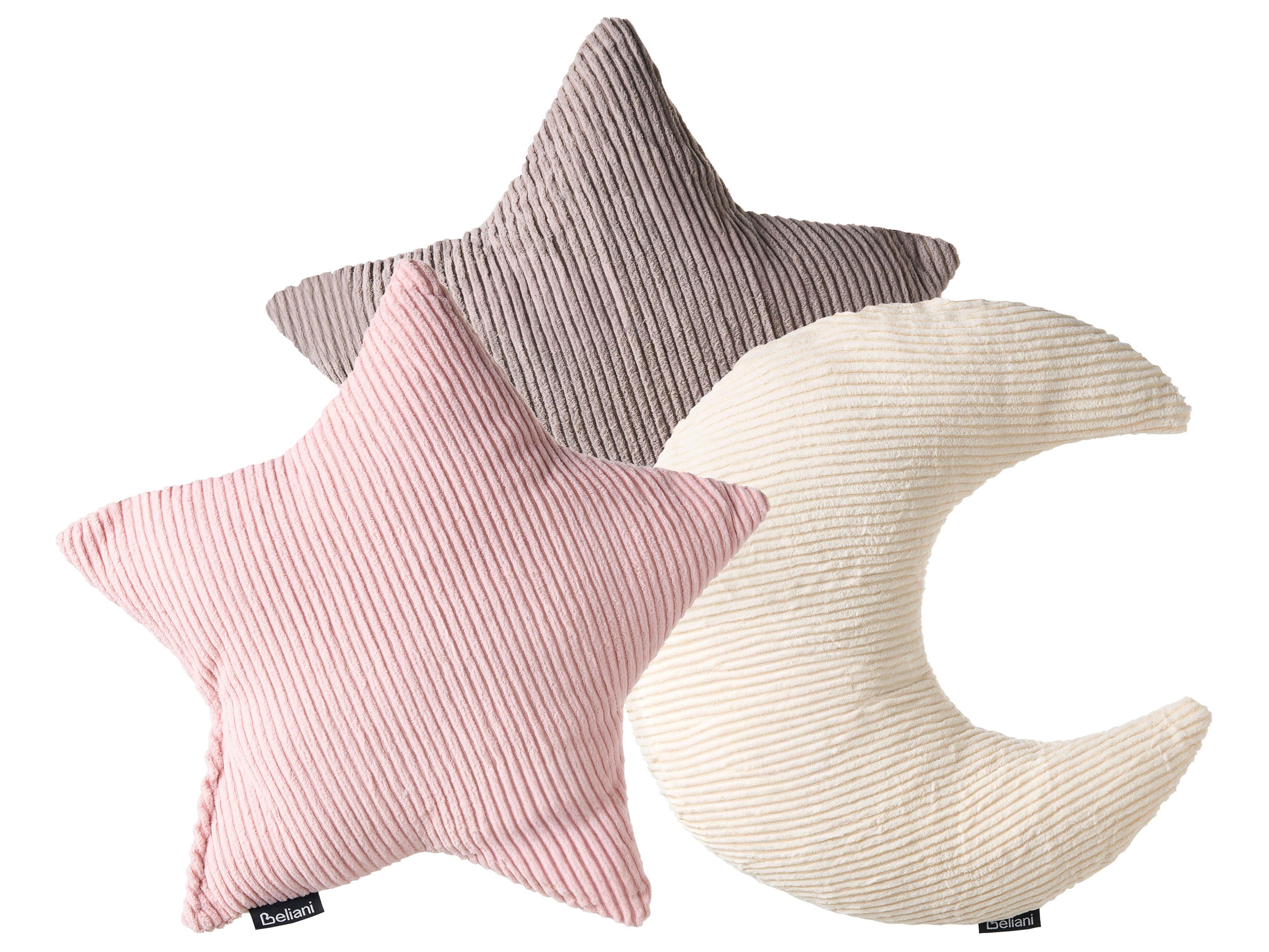 Set van 3 sierkussens LUNA Corduroy 35 x 30 cm 35 x 35 cm Meerkleurig effen