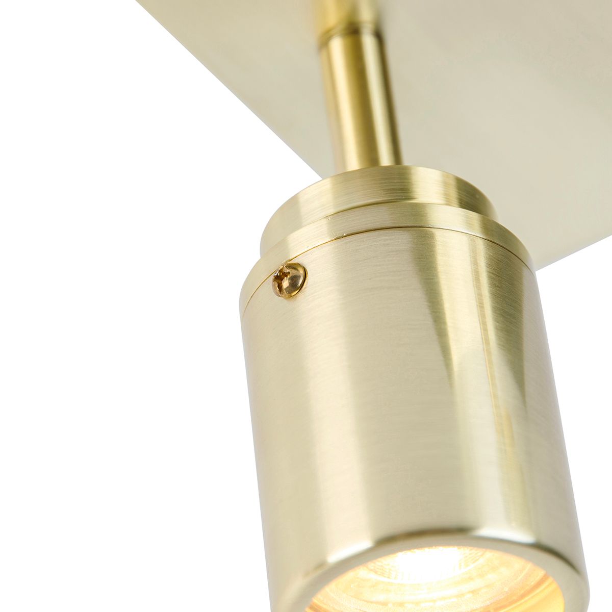 Moderne badkamer spot messing vierkant 2-lichts IP44 - Ducha
