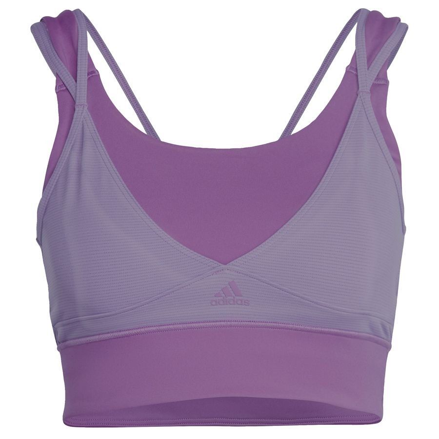 adidas Brassière power Impact Medium Support - Violet Femme