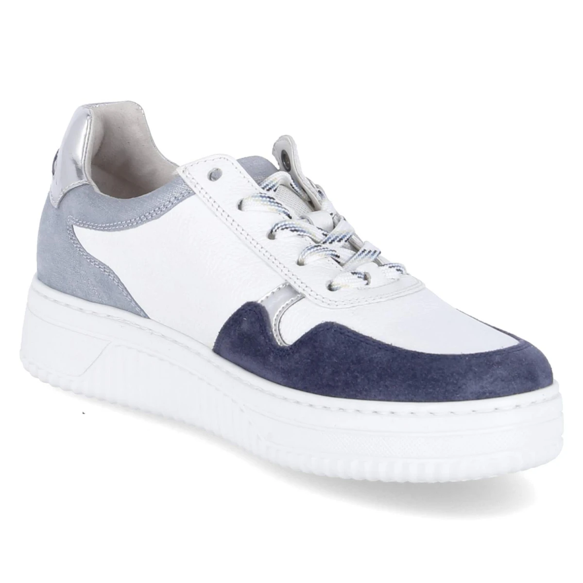 GaborLow Sneaker - weiss/jeans/silber