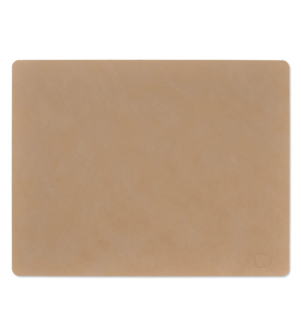LIND DNA  Dækkeserviet, Large Square - Nougat