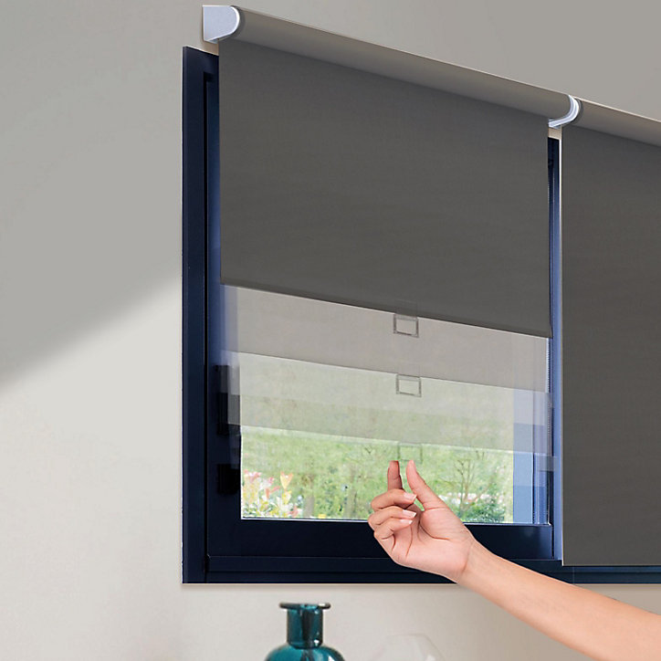 Sore enrouleur occultant automatique 37 x 160 cm anthracite Madeco