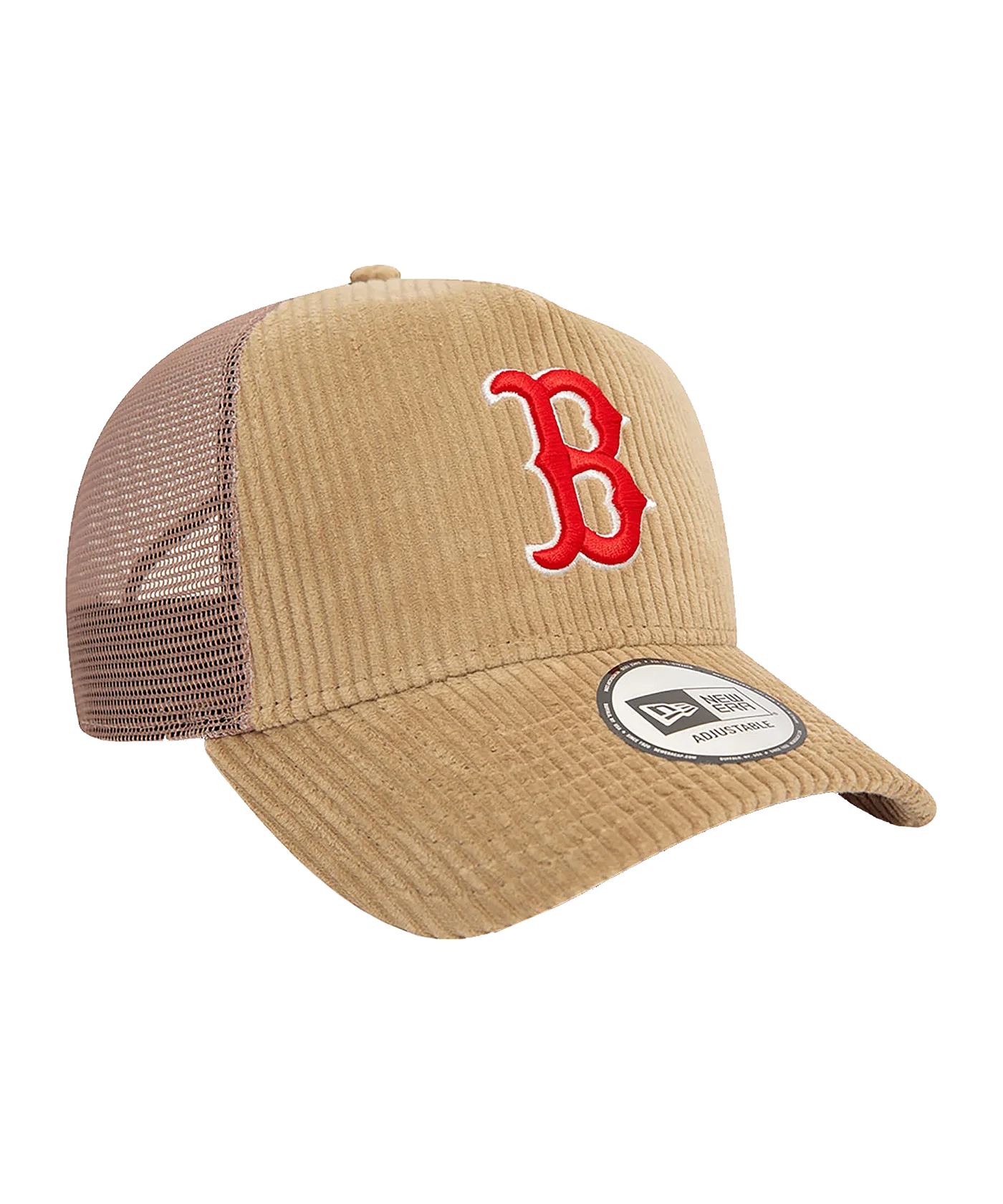 New Era MLB Boston Red Sox Cord Trucker Cap Beige