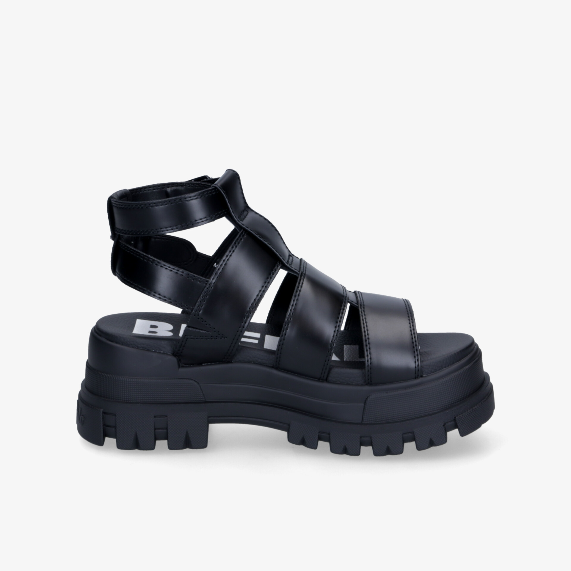 Buffalo Damen Plateausandalen schwarz